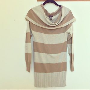 Central Park West cowl neck sweater dress